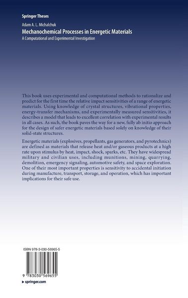 Produktbild: Mechanochemical Processes in Energetic Materials