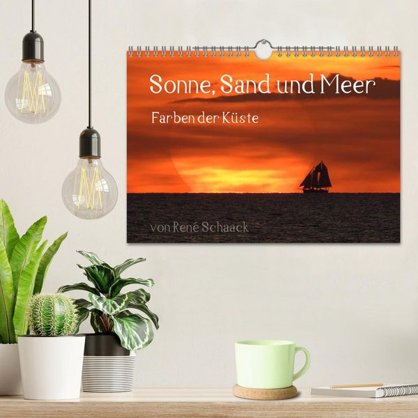 Produktbild: Sonne, Sand und Meer. Farben der K&uuml;ste (Wandkalender 2026 DIN A4 quer), CALVENDO Monatskalender