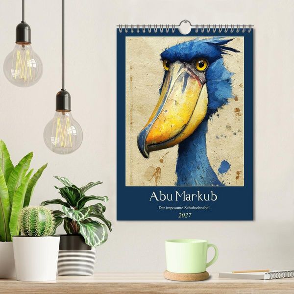Produktbild: Abu Markub. Der imposante Schuhschnabel (Wandkalender 2027 DIN A4 hoch), CALVENDO Monatskalender
