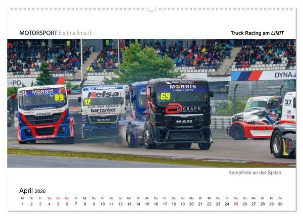 Produktbild: Truck Racing am LIMIT - Panoramabilder (Wandkalender 2026 DIN A2 quer), CALVENDO Monatskalender