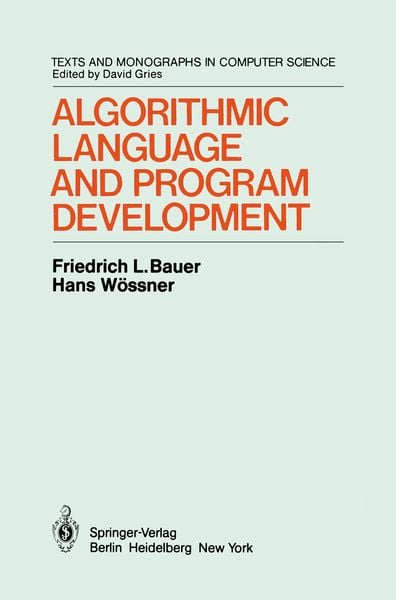 Produktbild: Algorithmic Language and Program Development