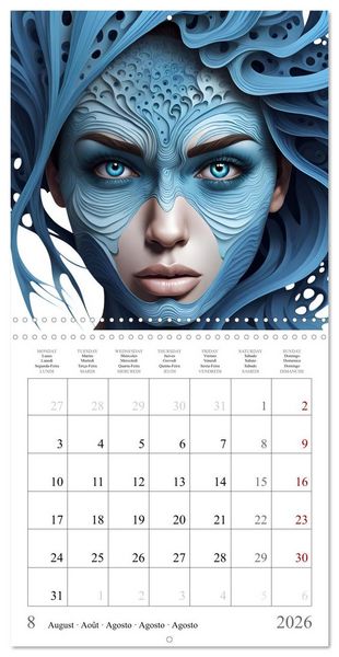 Produktbild: Cosmic sorceresses (Wall Calendar 2026 12 &times; 12 Inch) CALVENDO 12 Month Wall Calendar