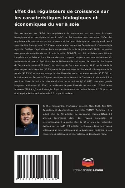 Produktbild: Effet des r&eacute;gulateurs de croissance sur les caract&eacute;ristiques biologiques et &eacute;conomiques du ver &agrave; soie