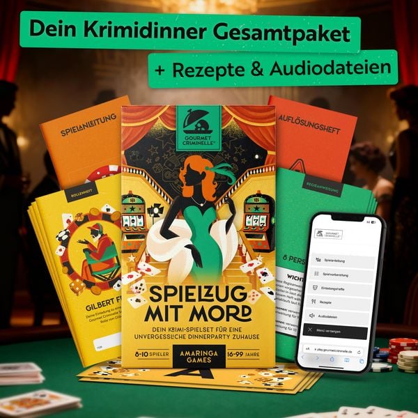 Produktbild: Krimidinner Spielzug mit Mord