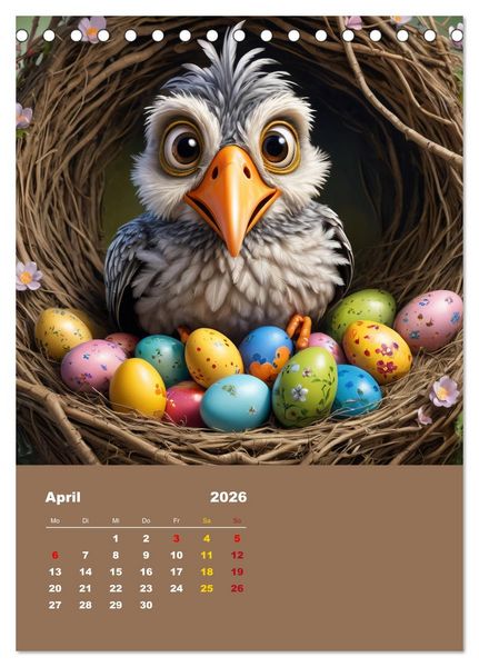 Produktbild: Diese schr&auml;gen V&ouml;gel (Tischkalender 2026 DIN A5 hoch), CALVENDO Monatskalender
