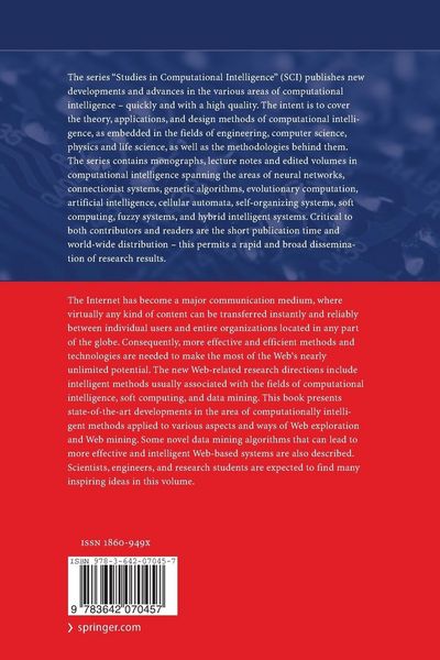 Produktbild: Advances in Web Intelligence and Data Mining