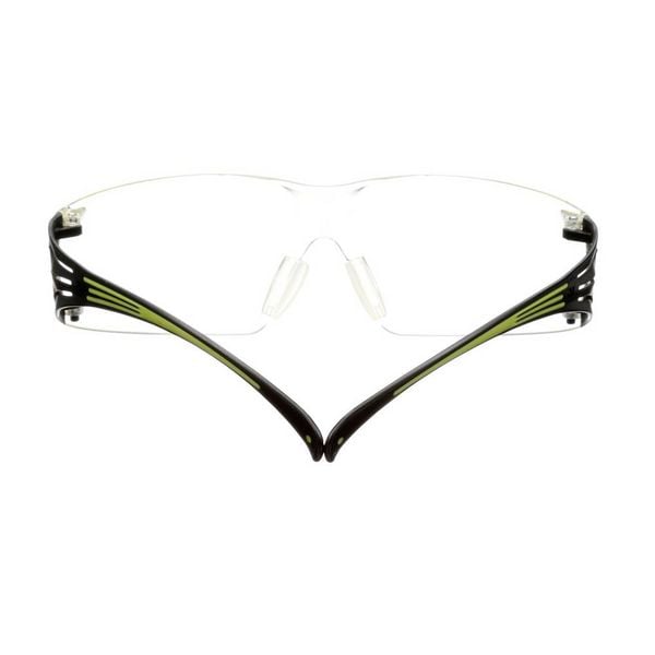 Produktbild: 3M SecureFit SF420AF Schutzbrille mit Antibeschlag-Schutz, mit Antikratz-Schutz Gr&uuml;n, Schwarz EN 166 DIN 166