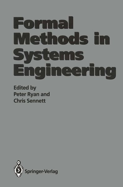 Produktbild: Formal Methods in Systems Engineering