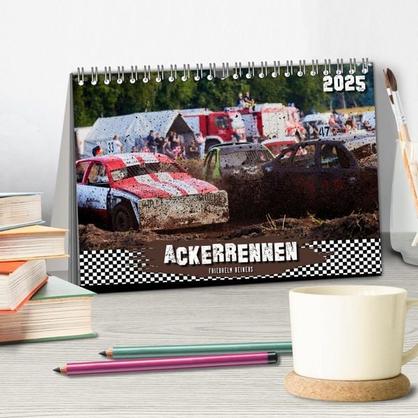 Produktbild: ACKERRENNEN (Tischkalender 2026 DIN A5 quer), CALVENDO Monatskalender