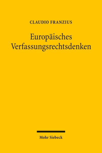 Produktbild: Europ&auml;isches Verfassungsrechtsdenken