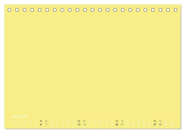 Produktbild: Bastelkalender - Gelb (Tischkalender 2026 DIN A5 quer), CALVENDO Monatskalender