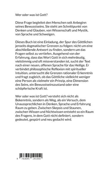 Produktbild: Wer oder was ist Gott?