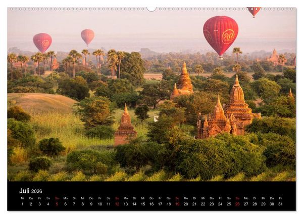 Produktbild: Myanmar 2026 (hochwertiger Premium Wandkalender 2026 DIN A2 quer), Kunstdruck in Hochglanz