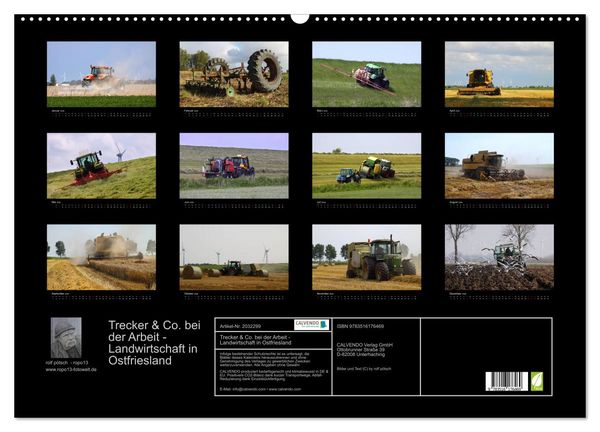 Produktbild: Trecker & Co. bei der Arbeit - Landwirtschaft in Ostfriesland (Wandkalender 2026 DIN A2 quer), CALVENDO Monatskalender
