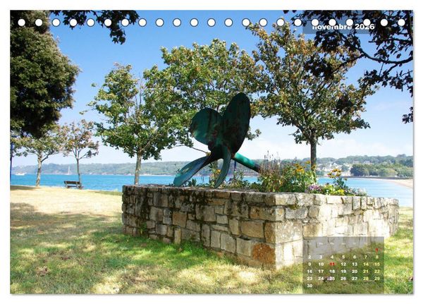 Produktbild: Bretagne Beaux sites du Finist&egrave;re (Calendrier de bureau 2026 DIN A5 vertical), CALVENDO calendrier mensuel