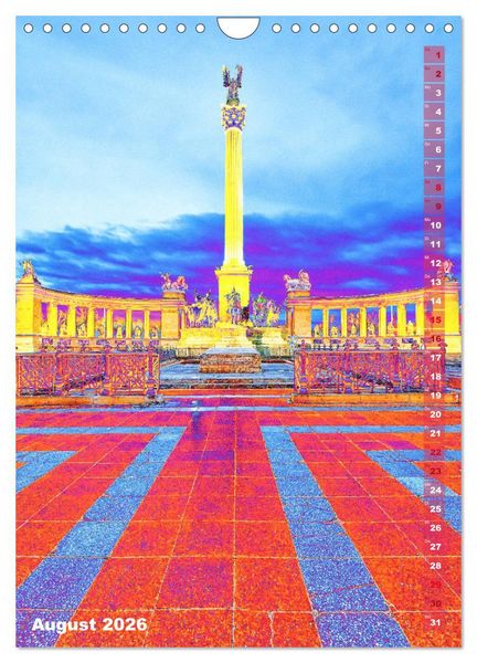 Produktbild: Budapest - K&uuml;nstlerische Fotografie (Wandkalender 2026 DIN A4 hoch), CALVENDO Monatskalender