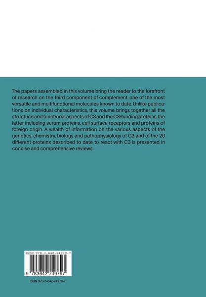 Produktbild: The Third Component of Complement