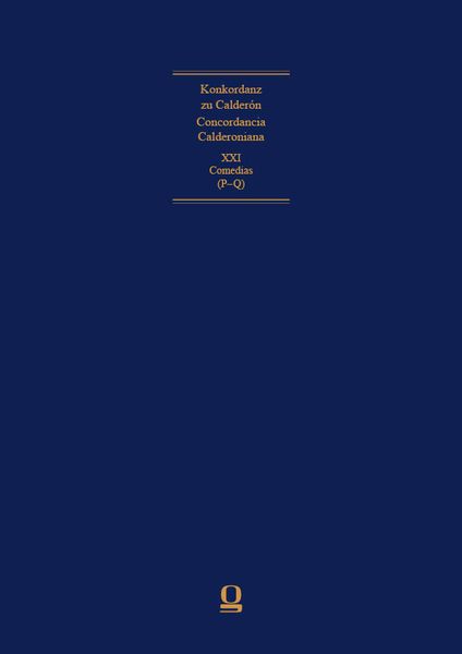 Produktbild: Concordancia Calderoniana / Konkordanz zu Calder&oacute;n
