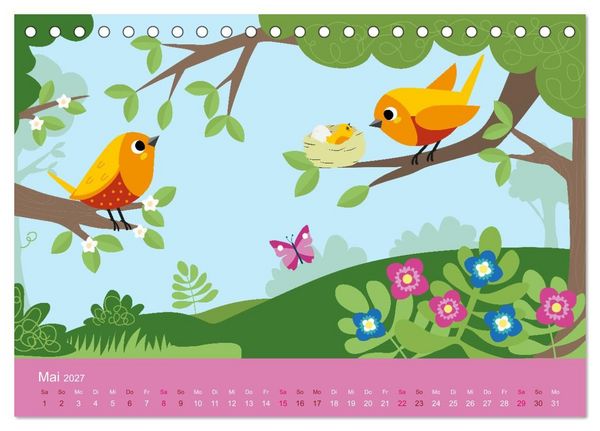 Produktbild: S&uuml;&szlig;e Tierkinder (Tischkalender 2027 DIN A5 quer), CALVENDO Monatskalender