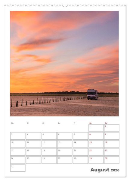 Produktbild: Camper Tr&auml;ume Urlaub auf vier R&auml;dern (hochwertiger Premium Wandkalender 2026 DIN A2 hoch), Kunstdruck in Hochglanz