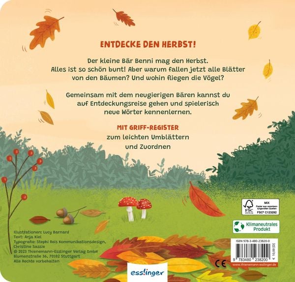 Produktbild: Mein erstes Jahreszeitenbuch: Benni, der kleine B&auml;r