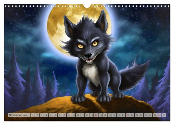 Produktbild: S&uuml;&szlig;es oder Saures - Ein Jahr voller Monsterspa&szlig; (Wandkalender 2026 DIN A3 quer), CALVENDO Monatskalender