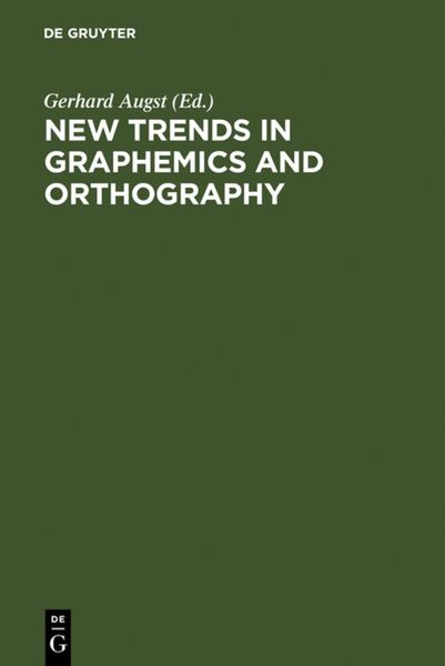 Produktbild: New Trends in Graphemics and Orthography