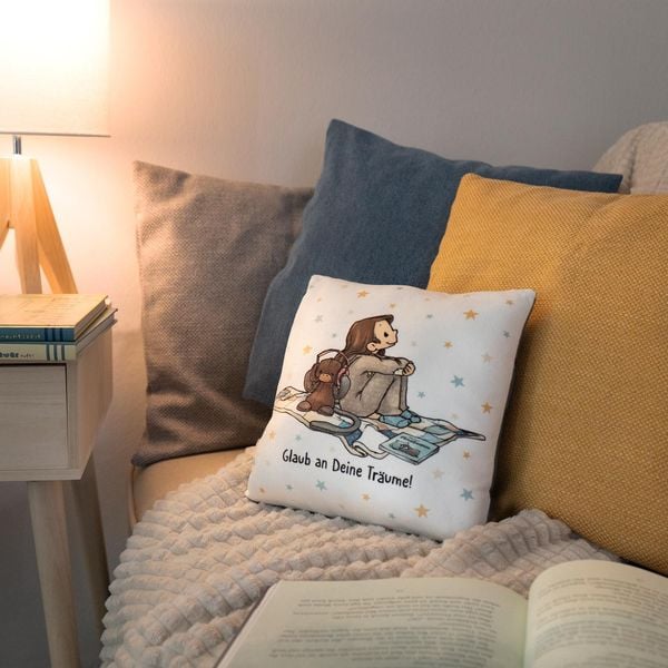 Produktbild: Plüschkissen Motiv 'Anouk'