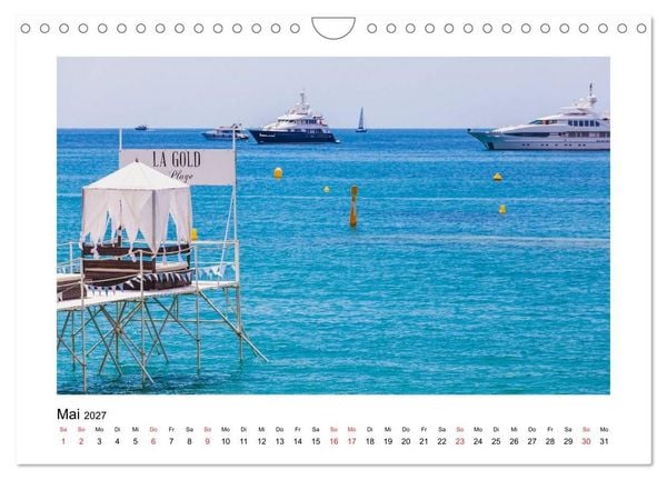 Produktbild: COTE D'AZUR Impressionen (Wandkalender 2027 DIN A4 quer), CALVENDO Monatskalender
