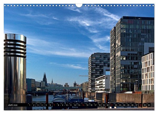 Produktbild: K&Ouml;LN AUSBLICK - RHEINBLICK (Wandkalender 2026 DIN A3 quer), CALVENDO Monatskalender