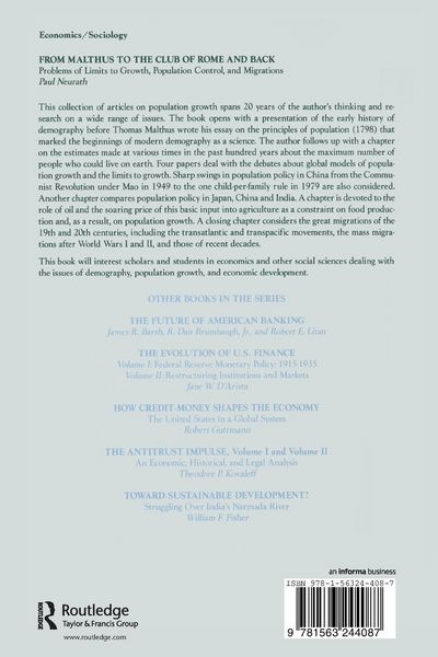 Produktbild: From Malthus to the Club of Rome and Back