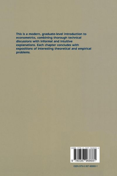 Produktbild: Advanced Econometric Methods