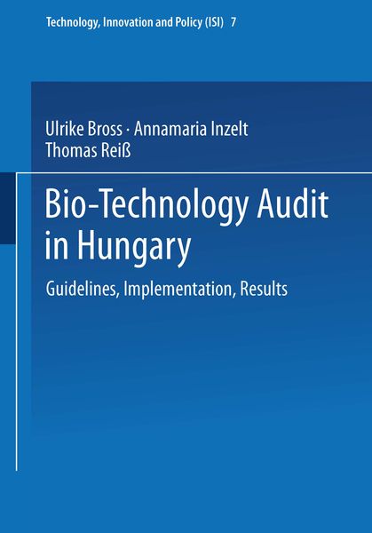 Produktbild: Bio-Technology Audit in Hungary