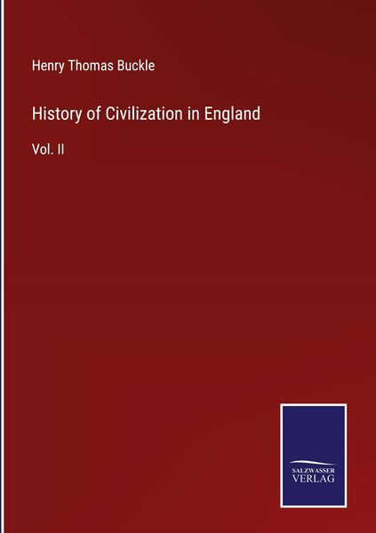 Produktbild: History of Civilization in England