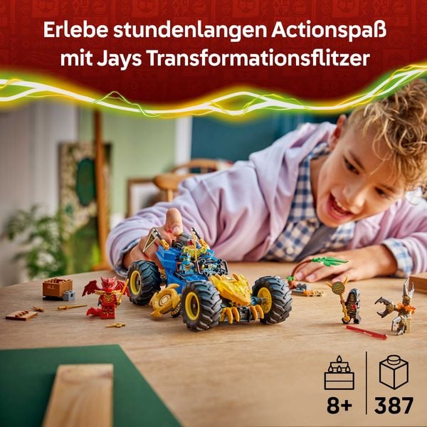 Produktbild: LEGO NINJAGO 71856 Jays Transformationsflitzer, Spielzeug ab 8 Jahren