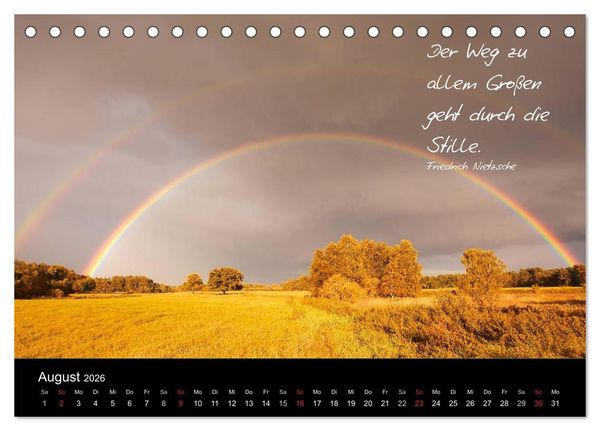 Produktbild: Poetische Wege (Tischkalender 2026 DIN A5 quer), CALVENDO Monatskalender