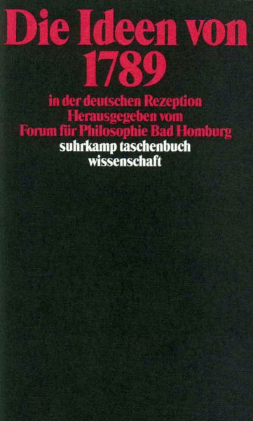 Produktbild: Die Ideen von 1789 in der deutschen Rezeption