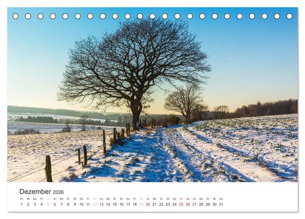 Produktbild: Blicke in die Eifel (Tischkalender 2026 DIN A5 quer), CALVENDO Monatskalender