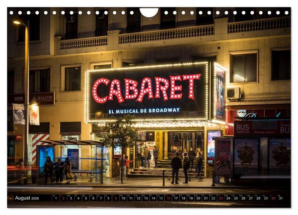 Produktbild: Madrid bei Nacht (Wandkalender 2026 DIN A4 quer), CALVENDO Monatskalender