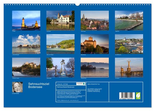 Produktbild: Sehnsuchtsziel Bodensee (Wandkalender 2026 DIN A2 quer), CALVENDO Monatskalender