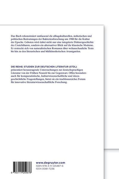 Produktbild: Das Mikrobielle in der Literatur und Kultur der Moderne