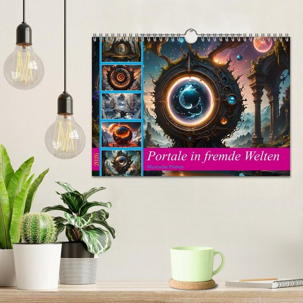 Produktbild: Portale in fremde Welten - Mystische Pforten (Wandkalender 2026 DIN A4 quer), CALVENDO Monatskalender