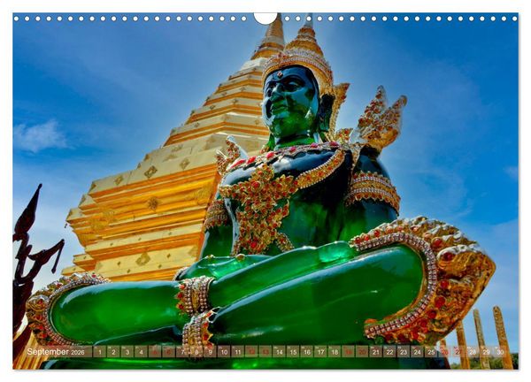 Produktbild: Buddha - Die Kraft des L&auml;chelns (Ralf Kretschmer) (Wandkalender 2026 DIN A3 quer), CALVENDO Monatskalender