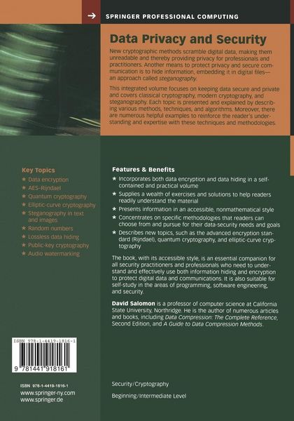 Produktbild: Data Privacy and Security