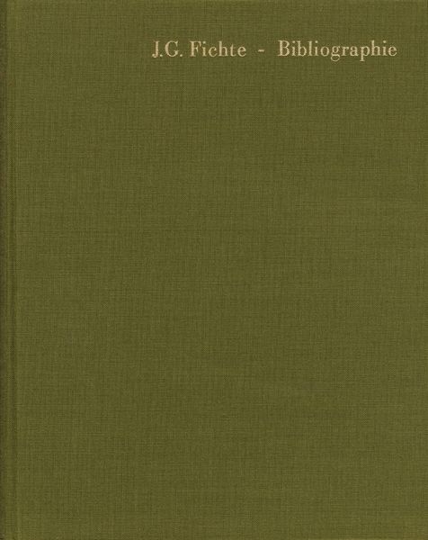 Produktbild: Fichte-Bibliographie