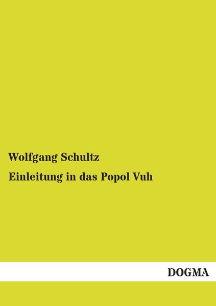 Produktbild: Einleitung in das Popol Vuh