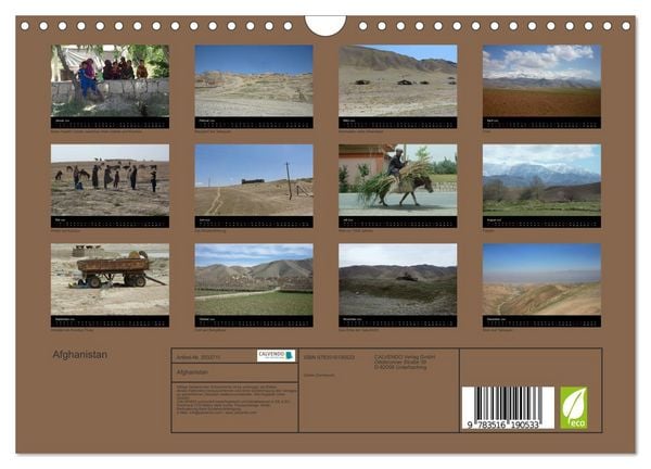 Produktbild: Afghanistan (Wandkalender 2026 DIN A4 quer), CALVENDO Monatskalender