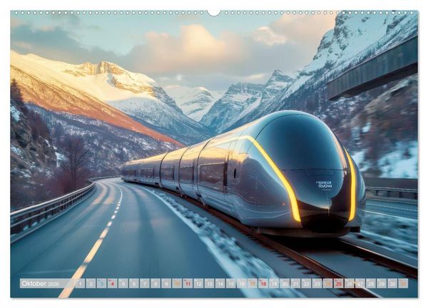 Produktbild: Hightech Z&uuml;ge (Wandkalender 2026 DIN A2 quer), CALVENDO Monatskalender
