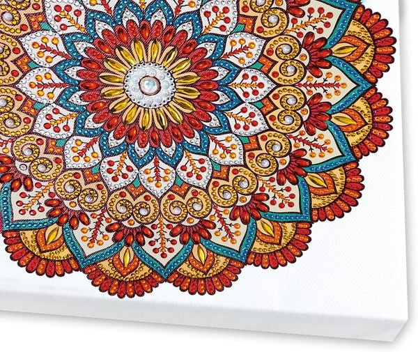 Produktbild: Diamond Painting "Diamantane Mandala Set 6", rot / orange / petrol