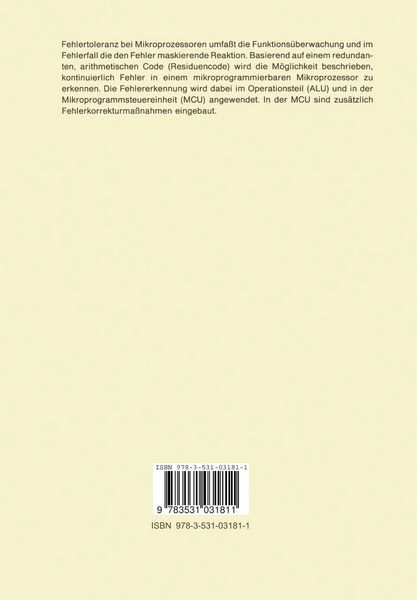 Produktbild: Fehlertolerante Mikroprozessorsysteme